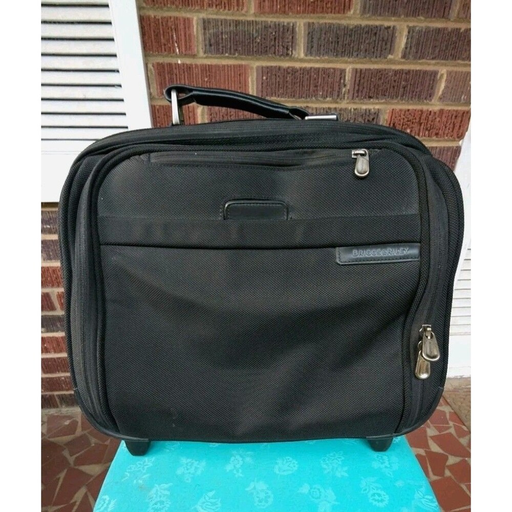 Briggs & Riley Travelware Rolling Carry On Luggage/Computer Bag-Style BR214-Blk